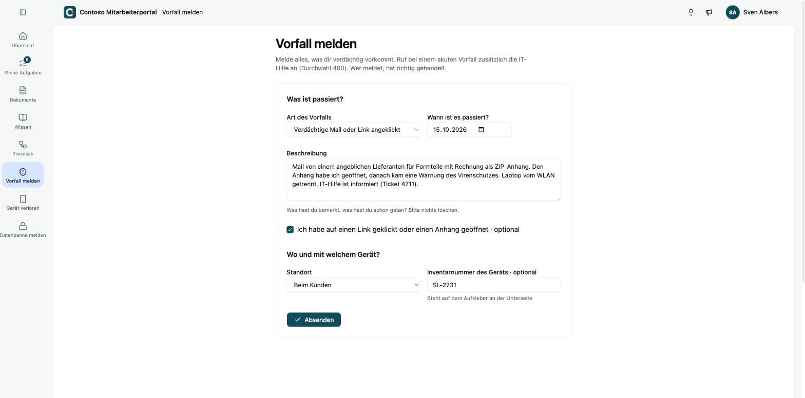 Ein Formular ausfüllen
